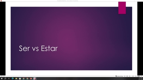 Thumbnail for entry Ser vs Estar I