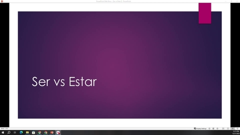 Thumbnail for Ser vs Estar I