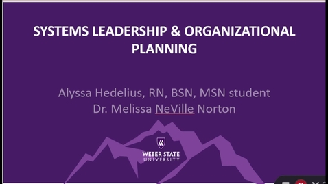 Thumbnail for  Systems Leadership and Organizational Planning- June 22nd 2023, 1:46:26 pm