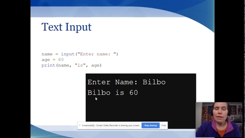 Thumbnail for entry CS Flex 1030: Intro to Python Part 3