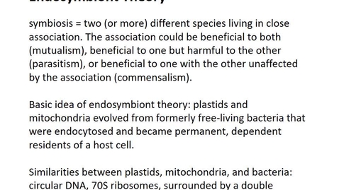Thumbnail for BTNY 3303 - Endosymbionts, Symbionts, and Phenotype - Part 1 - March 30, 2022