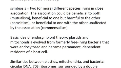 Thumbnail for entry BTNY 3303 - Endosymbionts, Symbionts, and Phenotype - Part 1 - March 30, 2022