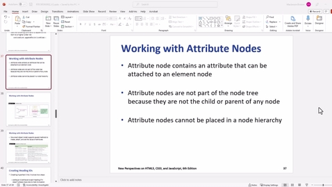 Thumbnail for 5 - Working with attribute nodes.mp4