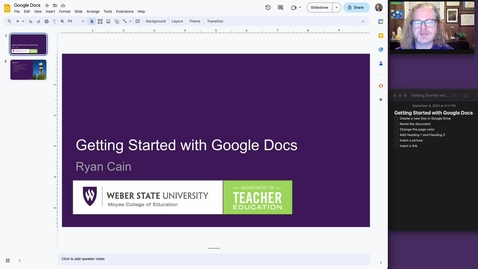 Thumbnail for Getting Started with Google Docs