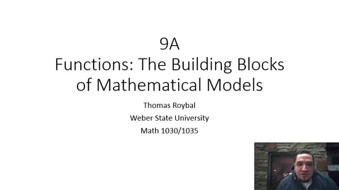 Thumbnail for entry 9A-Functions The Building Blocks Video