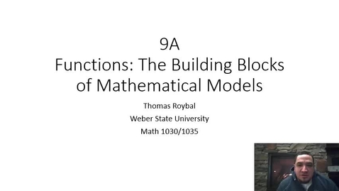 Thumbnail for 9A-Functions The Building Blocks Video