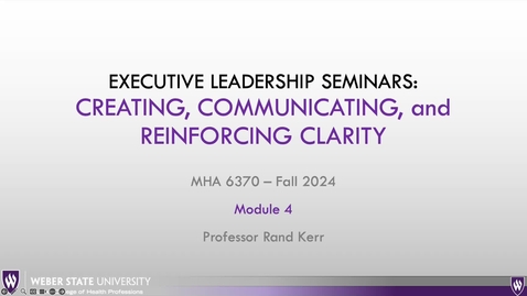 Thumbnail for Creating, Over-Communicating, and Reinforcing Clarity