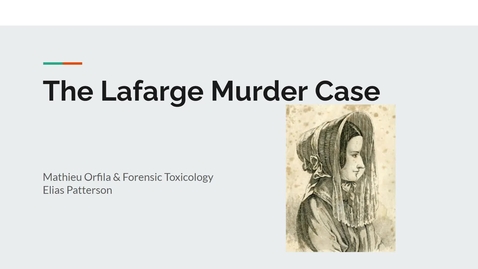 Thumbnail for The Lafarge Case: Forensic Toxicology