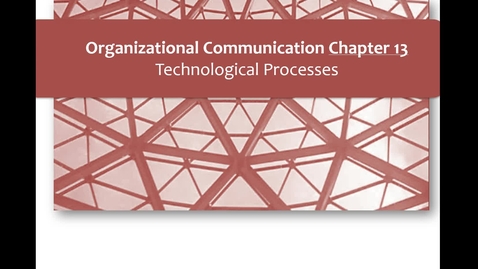 Thumbnail for Comm 3550 Ch13V1