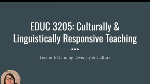 Thumbnail for EDUC 3205_Lesson 1_Defining Diversity_Fall 2023