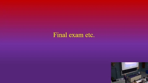 Thumbnail for entry Fall 2022 final review (lecture)
