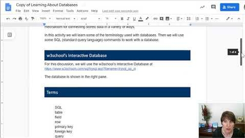 Thumbnail for Introduction to Database Terminology