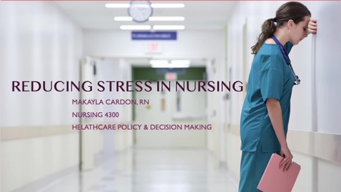 Thumbnail for Stress in Professional Nursing - March 19th 2025, 1:20:40 pm