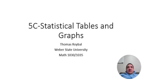 Thumbnail for 5C-Statistical Tables and Graphs ONL