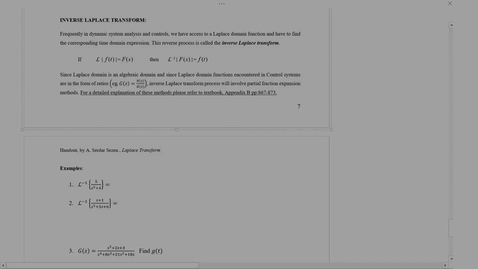 Thumbnail for 07 - Inverse Laplace Transform (CC)
