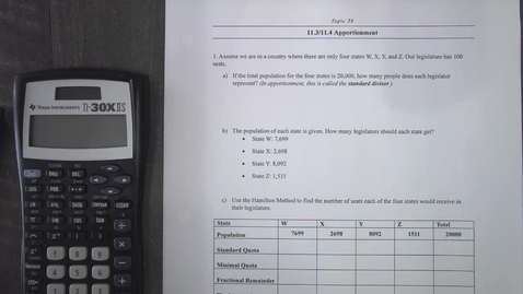 Thumbnail for entry Topic 38 - Apportionment