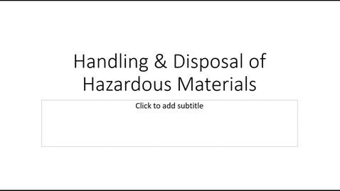 Thumbnail for SAFE 3660 - Module 8 Lecture