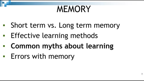 Thumbnail for Memory Part 2 - Quiz