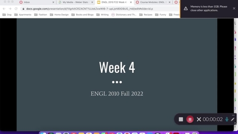 Thumbnail for Week 4 Lesson English 2010 F22