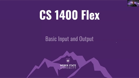 Thumbnail for entry CS Flex 1400 Basic Input and Output 1-1