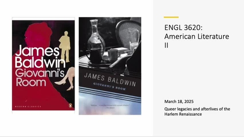 Thumbnail for ENGL 3620 3.18.2025 Recording