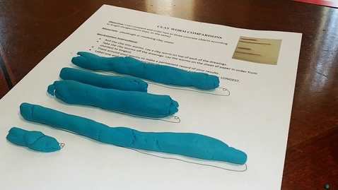 Thumbnail for Clay Worm Comparisons measurement activity for prek through 2nd grade