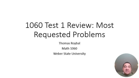 Thumbnail for Math 1060 Test 1 Solutions Su23
