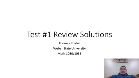 Thumbnail for Test 1 Solutions ONL