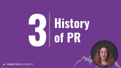 Thumbnail for COMM 3400 PR History