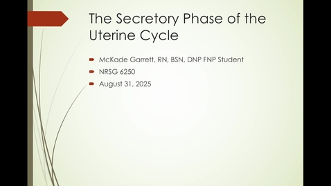 Thumbnail for Secretory Phase Presentation