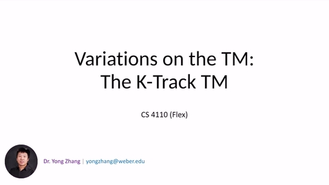 Thumbnail for 8.3 The K-Track TM
