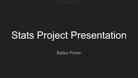 Thumbnail for Stats Project Presentation