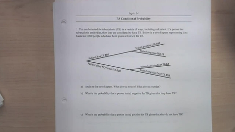 Thumbnail for entry Topic 24 - Conditional Probability