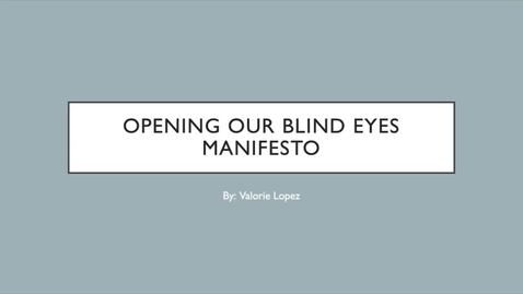 Thumbnail for Manifesto Presentation