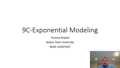 Thumbnail for entry 9C-Exponential Modeling Video