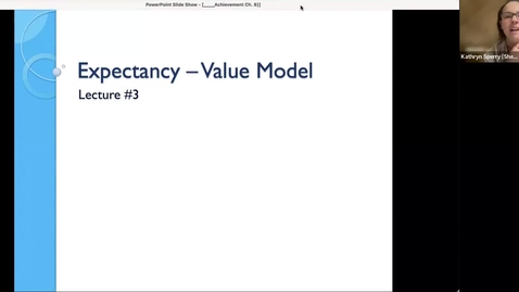 Thumbnail for entry Module 6 - expectancy value model