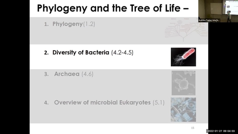Thumbnail for entry MICR3154_Wk3_Diversity of Bacteria &amp; Archaea (1/27)