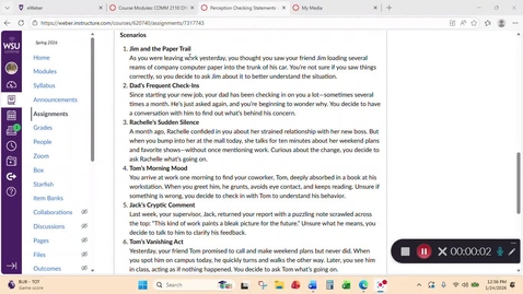Thumbnail for First Group Assignment - Perception Checking Statements