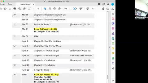 Thumbnail for entry Stats (Mar 18) dependent samples, cont'd