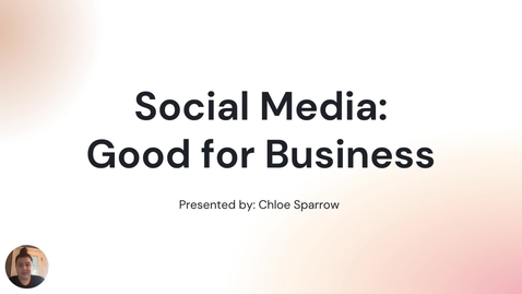 Thumbnail for entry why social media is great for your business
