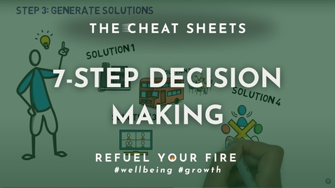Thumbnail for The 7 step decision making process | Decision making model | Lauren Kress
