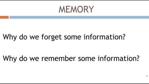 Thumbnail for Memory Part 1 - Quiz