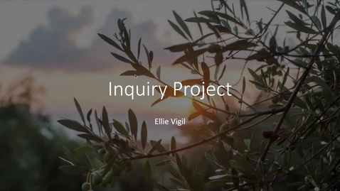 Thumbnail for Inquiry Project Presentation