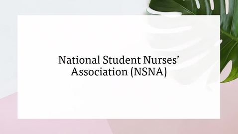 Thumbnail for National Student Nurses’ Association (NSNA).mp4