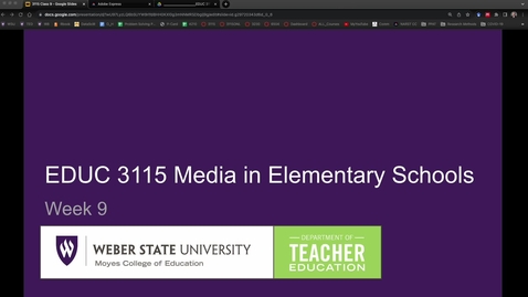 Thumbnail for EDUC 3115 Week 9.mp4