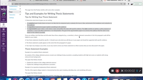 Thumbnail for More on Thesis Statments 