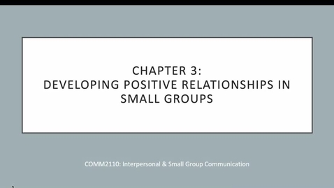 Thumbnail for Chapter 3 Lecture Video - Quiz
