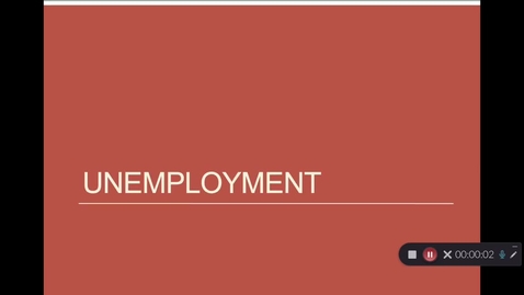 Thumbnail for entry Unemployment: Take 2