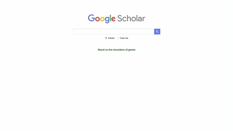 Thumbnail for Google Scholar Tips &amp; Tricks