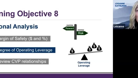 Thumbnail for TEMP - ACTG 2020 - Chap 5  Video 6 - Operating leverage